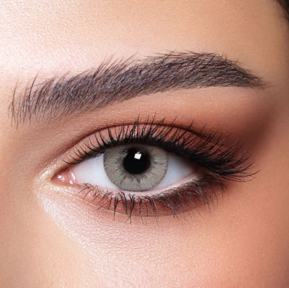 GRAY CARAMEL - Xena Optic - Monthly Contact Lens Medical and Cosmetic Lens Bio compatible elements making the lens soft & comfortable throughout the day High Water retention that allow high oxygen permeability Ideal for eye dryness High Definition design & UV blocker USA materials FDA & CE approved - Contact Lenses BELLA