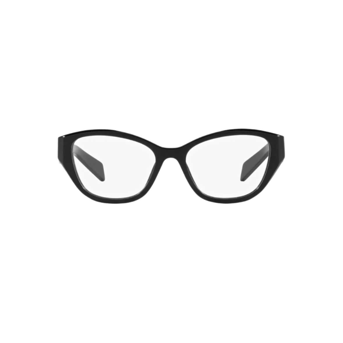 PRADA VPR 21Z - Xena Optic - Frame shape : Full Rim Cat Eye Frame Color: Black Frame Material: Plastic Lens Color: Transparent Gender: Women Bridge: Universal Bridge - Eyeglasses PRADA