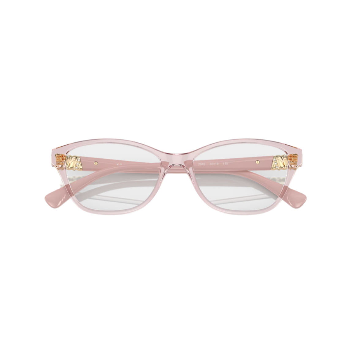 VOGUE 5516 - Xena Optic - Model Code: VO5516B 2942 53-16 Frame shape: Cat eye Front color: Transparent Pink Frame material: Nylon - Eyeglasses VOGUE