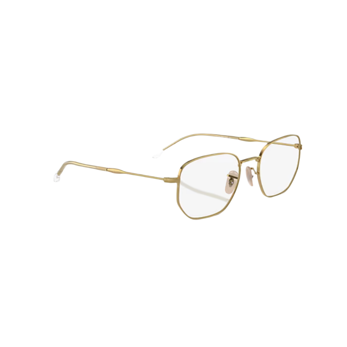 RAY BAN 6496 - Xena Optic - MODEL CODE RX6496 2500 51-20 FRAME DESCRIPTION: FRAME SHAPE: Irregular FRAME COLOR: Polished Arista Gold FRAME MATERIAL: Metal TEMPLE COLOR: Arista Gold LENS INFORMATION: LENS COLOR: Clear PRODUCT DIMENSIONS: SIZE: 53 20mm LENS HEIGHT: 41.5mm TEMPLE LENGTH: 145mm FACE COVERAGE: FACE COVERAGE: Petite - Eyeglasses Ray Ban