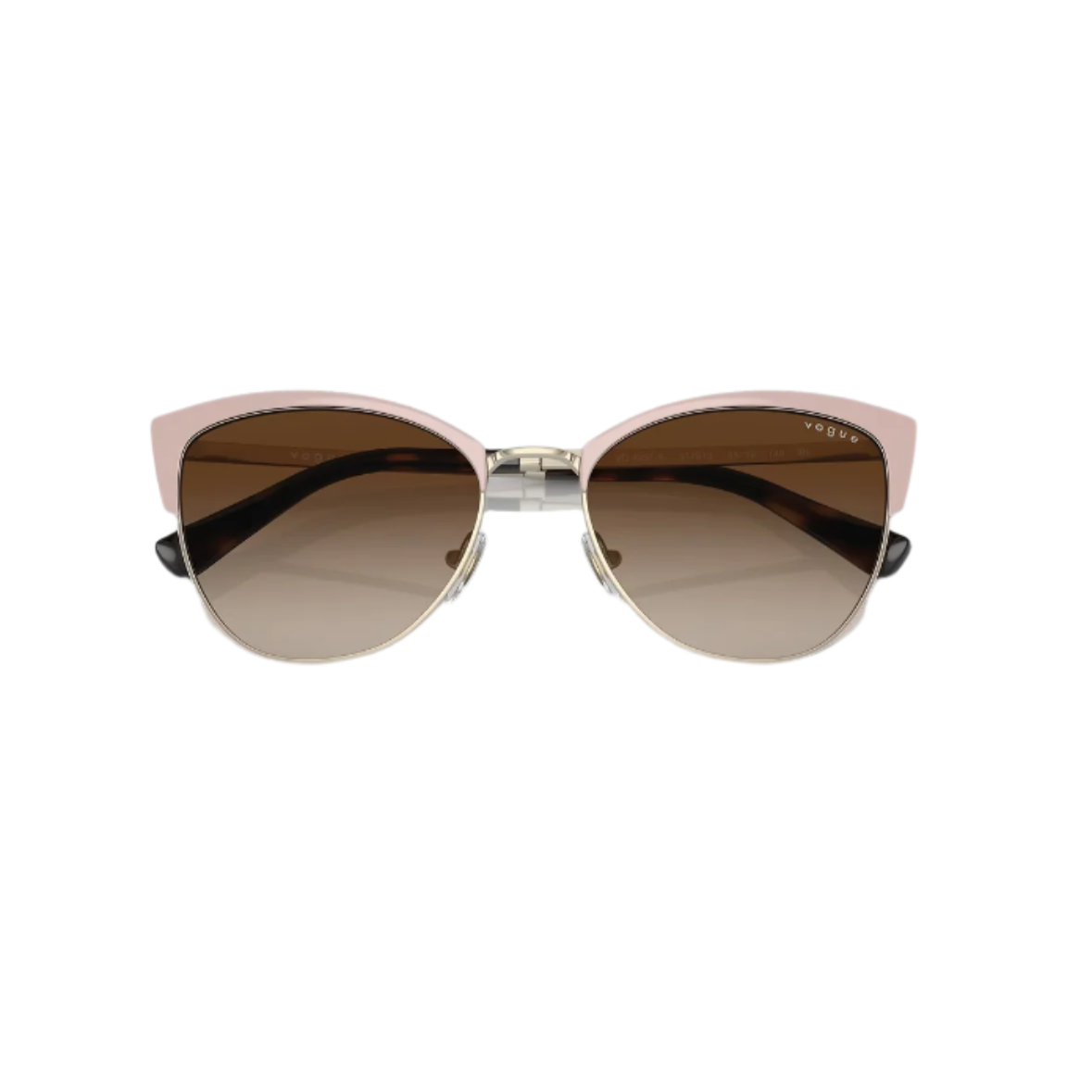 VOGUE 4251 - Xena Optic - Model Code: VO4251S 517613 55 Frame shape: Cat Eye Front color: Top Beige/pale Gold Lens color: Gradient Brown Frame material: Metal - Sunglasses VOGUE