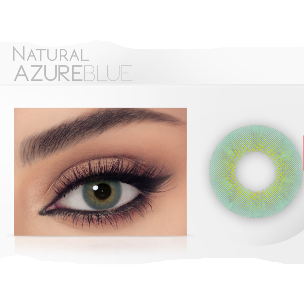 AZURE BLUE NATURAL - Xena Optic - Azure blue is a perfect match for blue shade lovers! - Contact Lenses CELENA