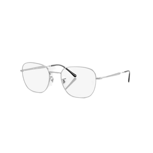 RAY BAN 6534 - Xena Optic - Model code RX6534 2501 51-19 Frame description: Frame Shape: Square Frame color: Polished Silver Frame material: Metal Temple color: Silver Lens information: Lens color: Clear Product dimensions: SIZE: 51 19mm Lens height: 43.2mm Temple Length: 145mm Face coverage: face coverage: Petite Bridge & nosepads: Adjustable Nose Pads - Eyeglasses Ray Ban 