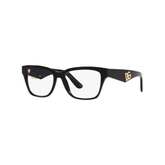 Dolce & Gabbana DG3370 Black eyeglasses – 45-degree view