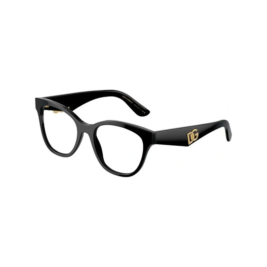 Dolce & Gabbana DG3371 Black eyeglasses – 45-degree view