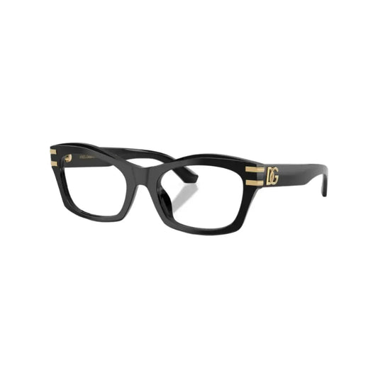 Dolce & Gabbana DG3420 Black eyeglasses – 45-degree view