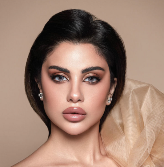 GRAY BEIGE - Xena Optic - Monthly Contact Lens Medical and Cosmetic Lens Bio compatible elements making the lens soft & comfortable throughout the day High Water retention that allow high oxygen permeability Ideal for eye dryness High Definition design & UV blocker USA materials FDA & CE approved - Contact Lenses BELLA 