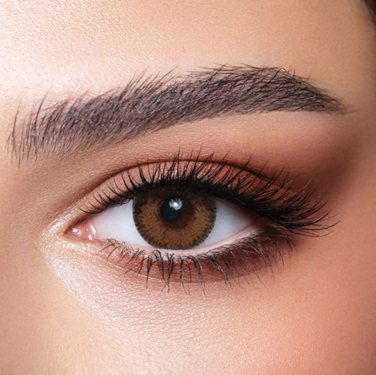 RADIANT BROWN - Xena Optic - Medical and CosmeticLens Bio compatible elements making the lens soft & comfortable throughout the day High Water retention that allow high oxygen permeability Ideal for eye dryness High Definition design & UV blocker USA materials FDA & CE approved - Contact Lenses BELLA 