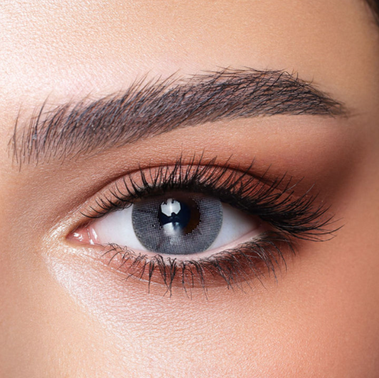 BLUISH GRAY - Xena Optic - Medical and CosmeticLens Bio compatible elements making the lens soft & comfortable throughout the day High Water retention that allow high oxygen permeability Ideal for eye dryness High Definition design & UV blocker USA materials FDA & CE approved - Contact Lenses BELLA 