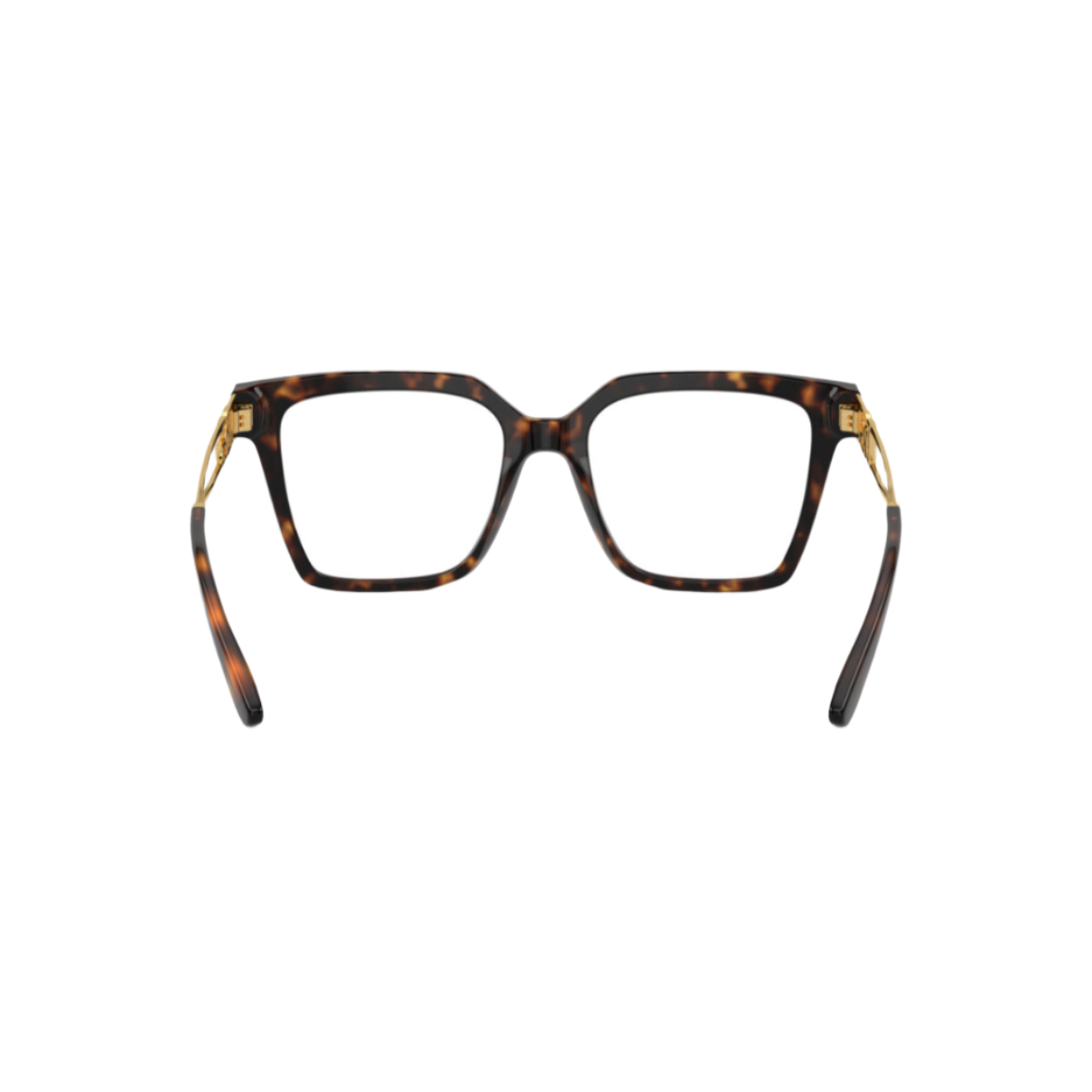 DOLCE AND GABBANA 3376 - Xena Optic - Frame Shape: Square Frame color: Tortoise Temple Color: Gold - Eyeglasses DOLCE AND GABBANA 