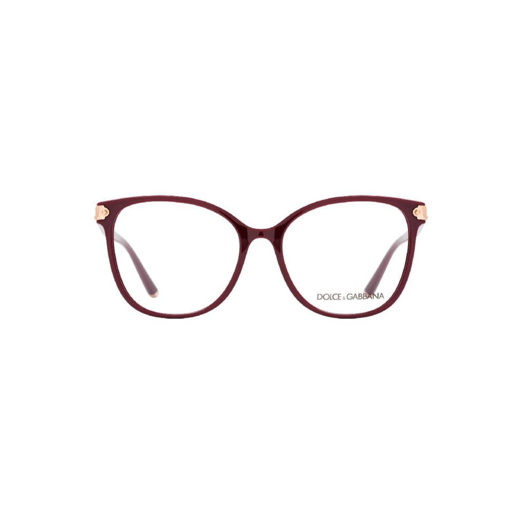 DOLCE AND GABBANA 5035 - Xena Optic - Frame shape: Butterfly Frame Material: Acetate Frame color: Bordaux - Eyeglasses DOLCE AND GABBANA 