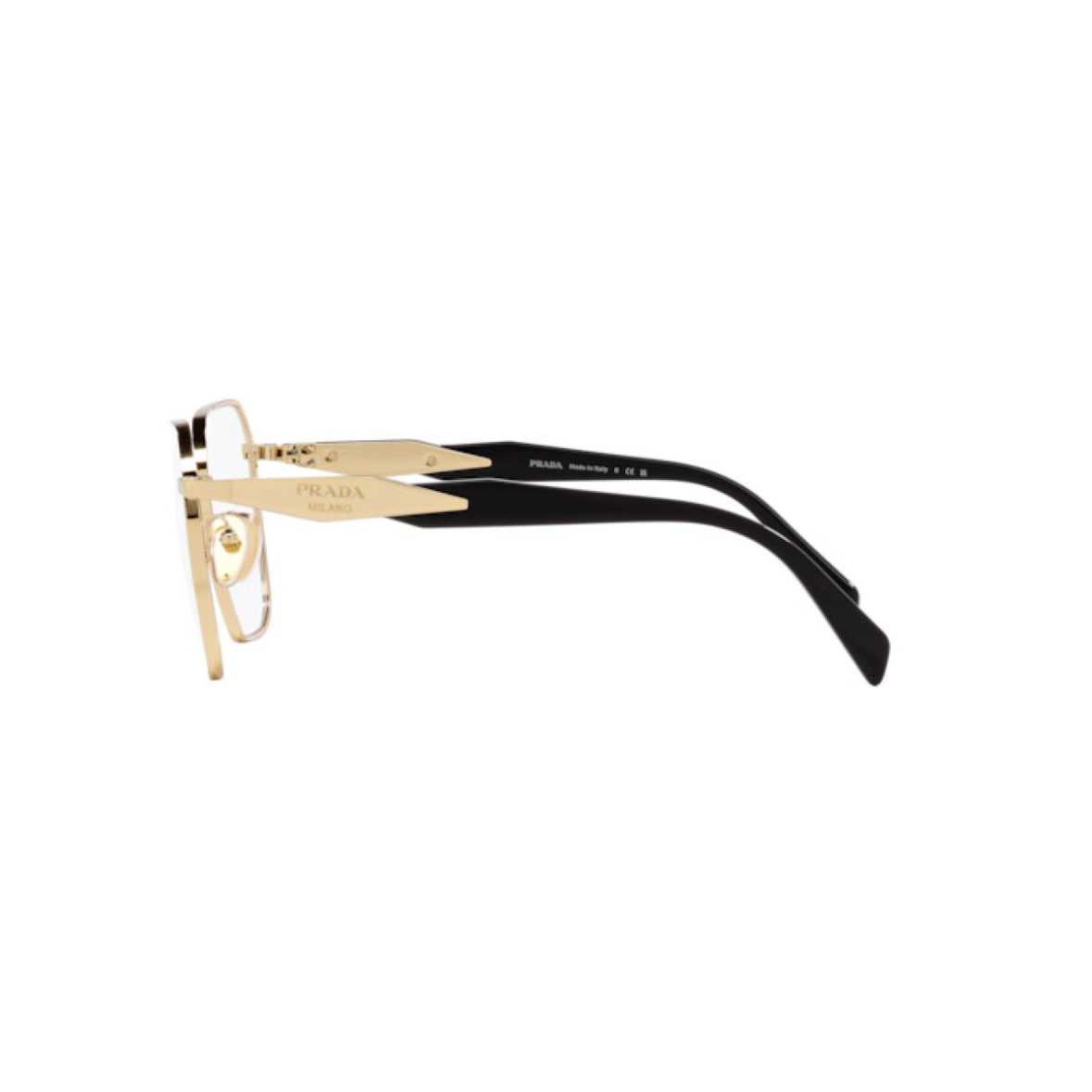 PRADA VPR 56Z - Xena Optic - Frame Shape: Square Frame Type: Encircled Frame Material: Metal Frame Color: Gold - Eyeglasses PRADA 