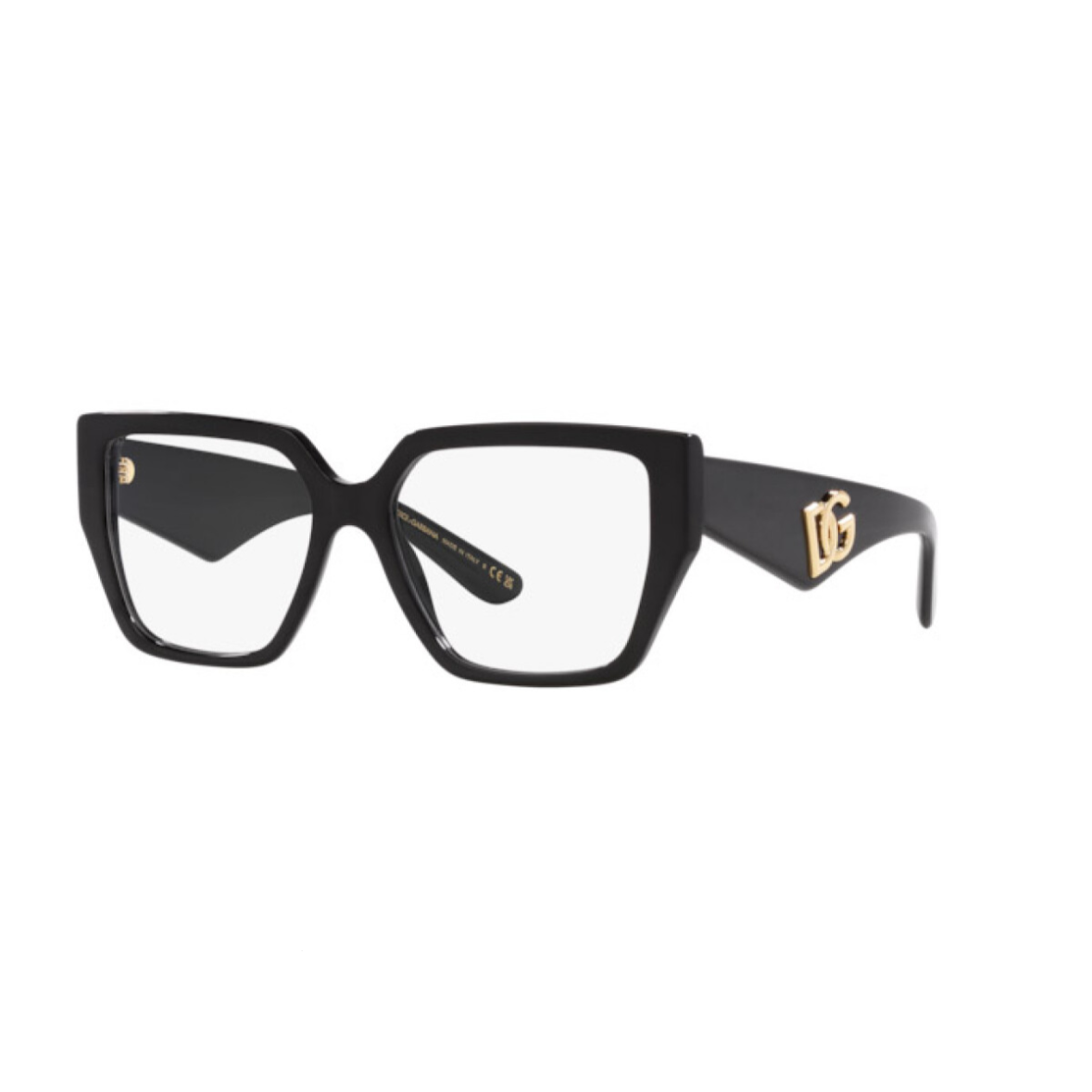 DOLCE AND GABBANA 3373 - Xena Optic - Frame Shape: Square Frame color: Black Frame material: Acetate Gender: Women - Eyeglasses DOLCE AND GABBANA 