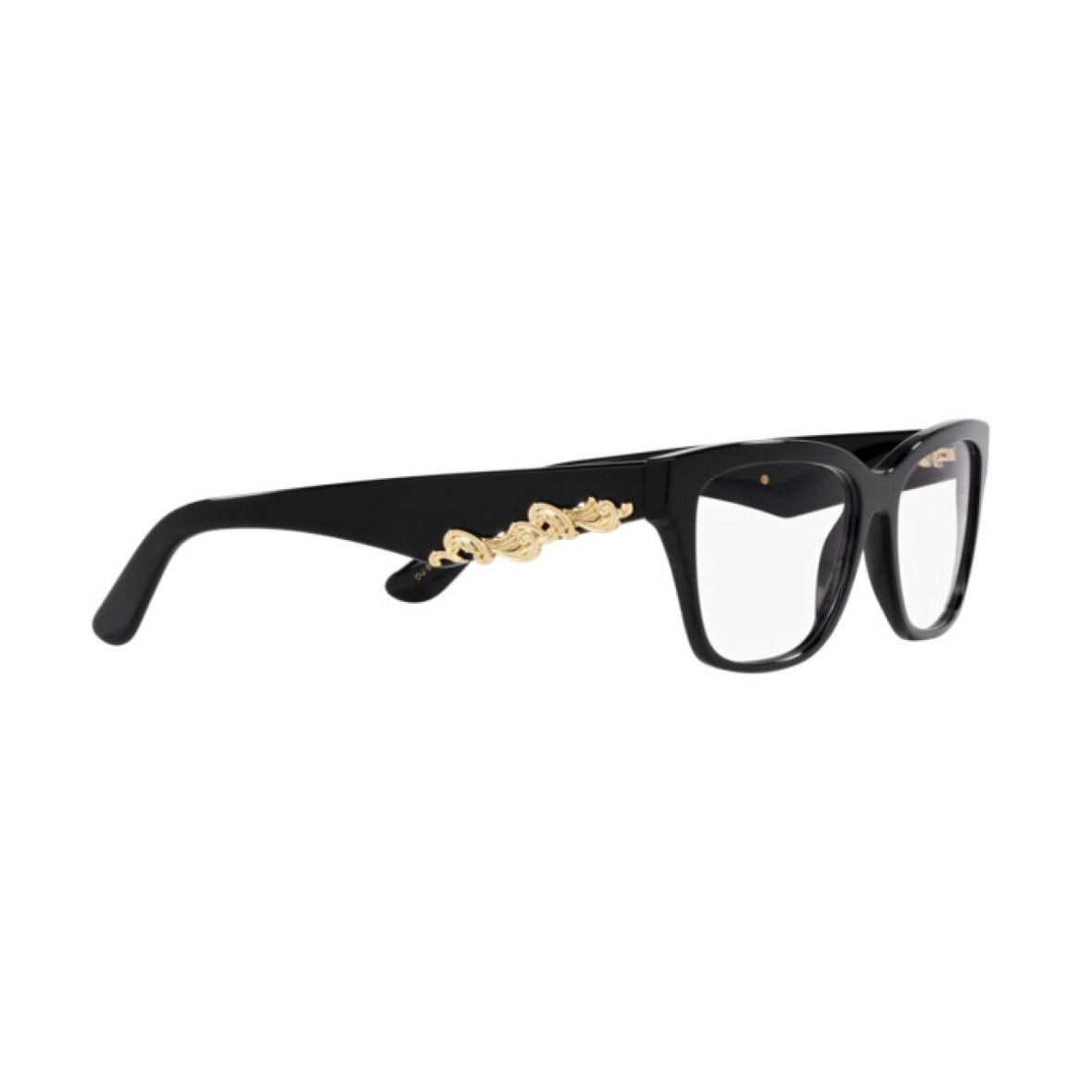 DOLCE AND GABBANA 3370 - Xena Optic - Frame shape: Square Frame color: Black Frame material: Acetate Gender: Women - Eyeglasses DOLCE AND GABBANA 