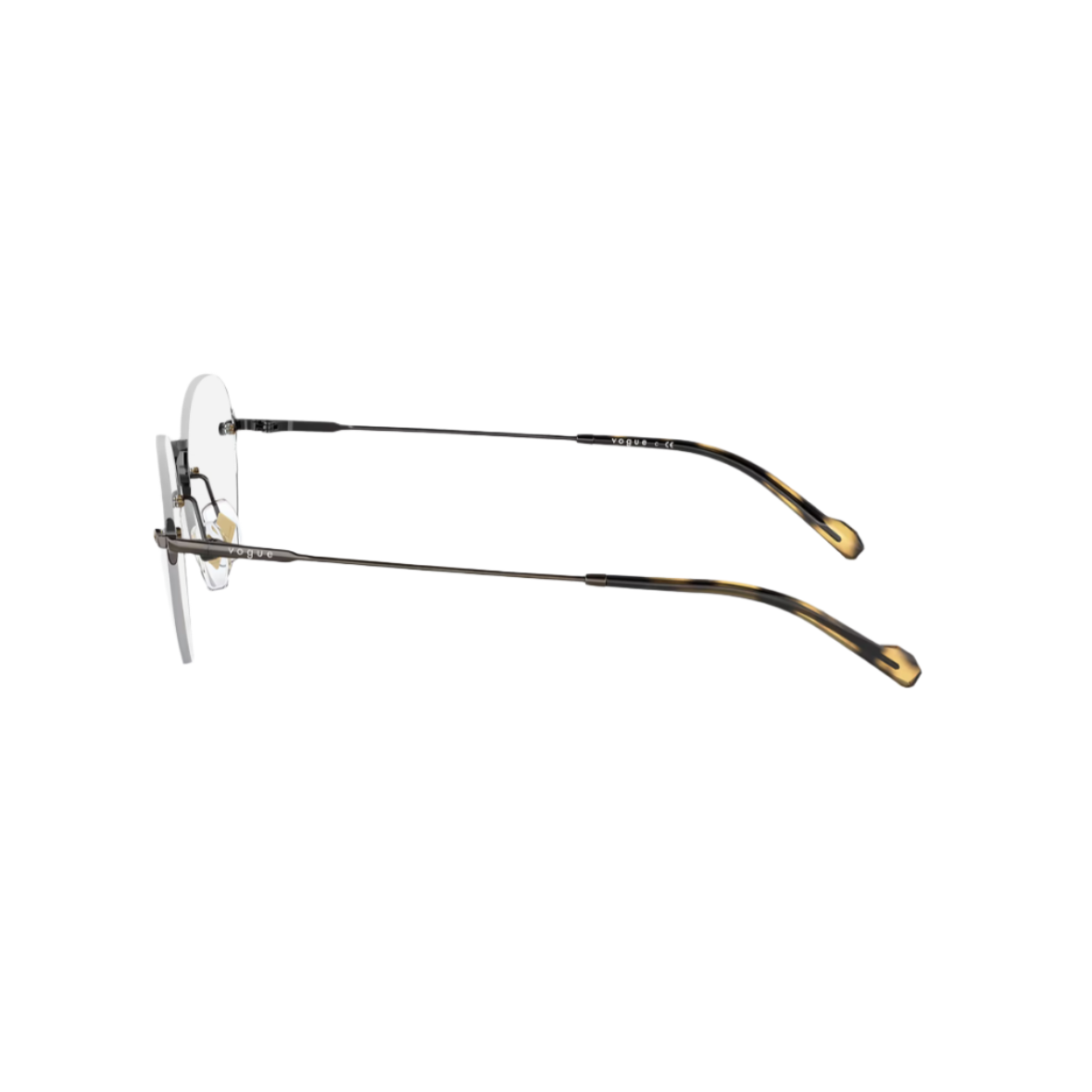 VOGUE 4218 - Xena Optic - Model Code: VO4218 5137 49-19 Frame shape: Round Front color: Tortoise Lens color: Demo Lens Frame material: Metal - Eyeglasses VOGUE 
