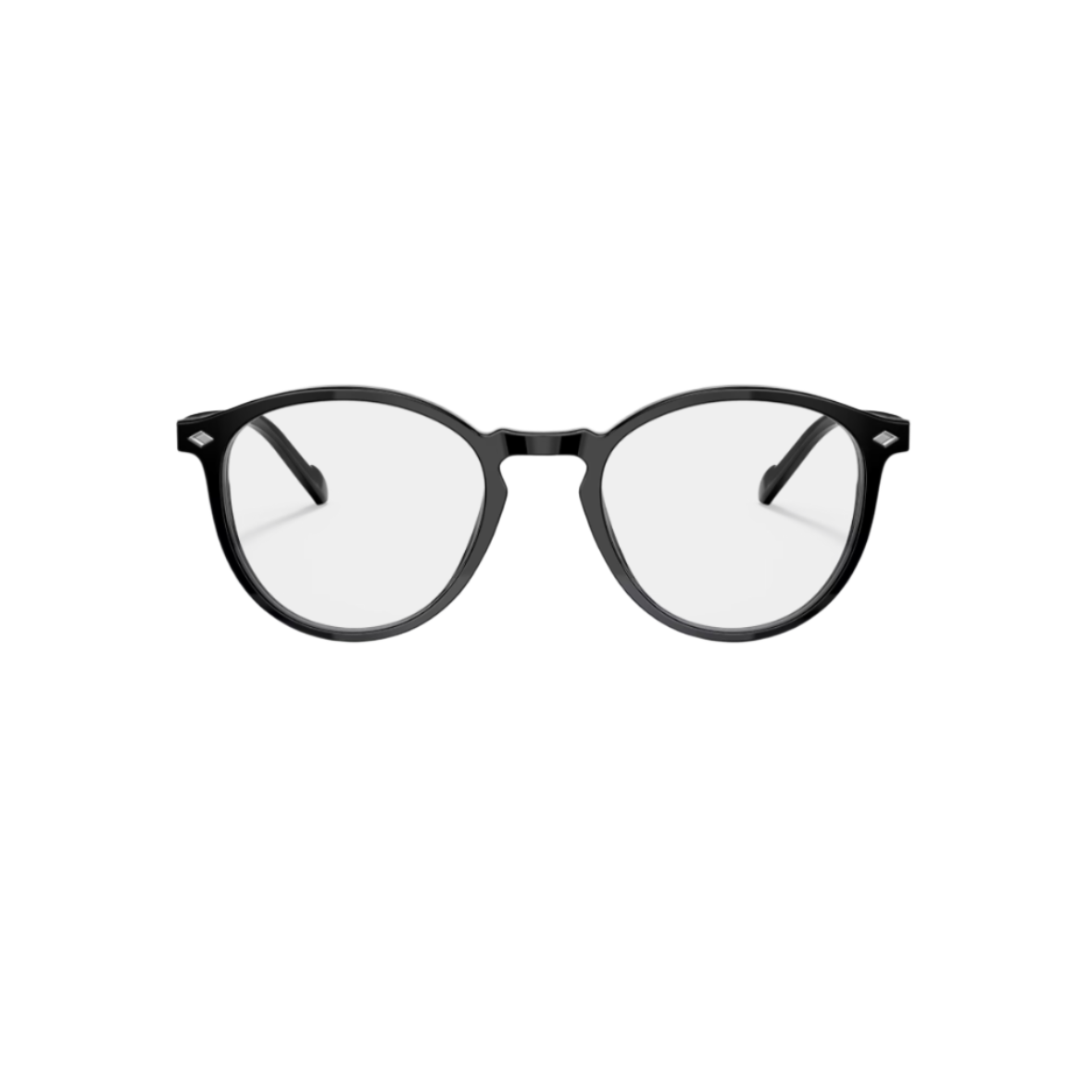 VOGUE 5367 - Xena Optic - Model Code: VO5367 W44 48-20 Frame shape: Round Front color: Black Lens color: Demo Lens Frame material: Acetate - Eyeglasses VOGUE 
