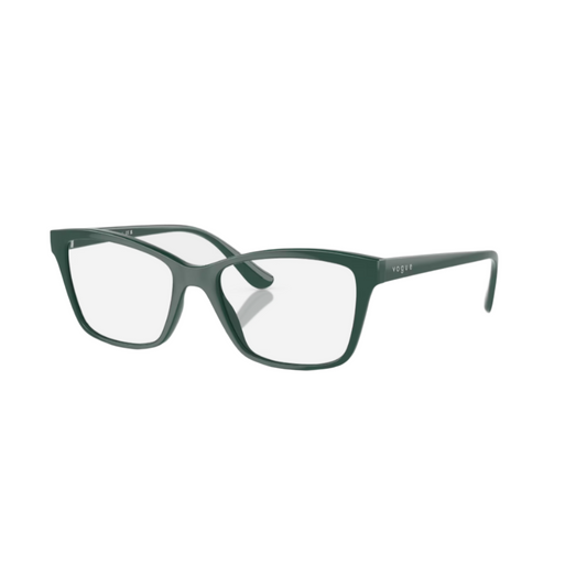 VOGUE 5420 - Xena Optic - Model Code: VO5420 3050 51 Frame shape: Rectangle Front color: Full Dark Green Lens color: Demo Lens Frame material: Injected - Eyeglasses VOGUE 