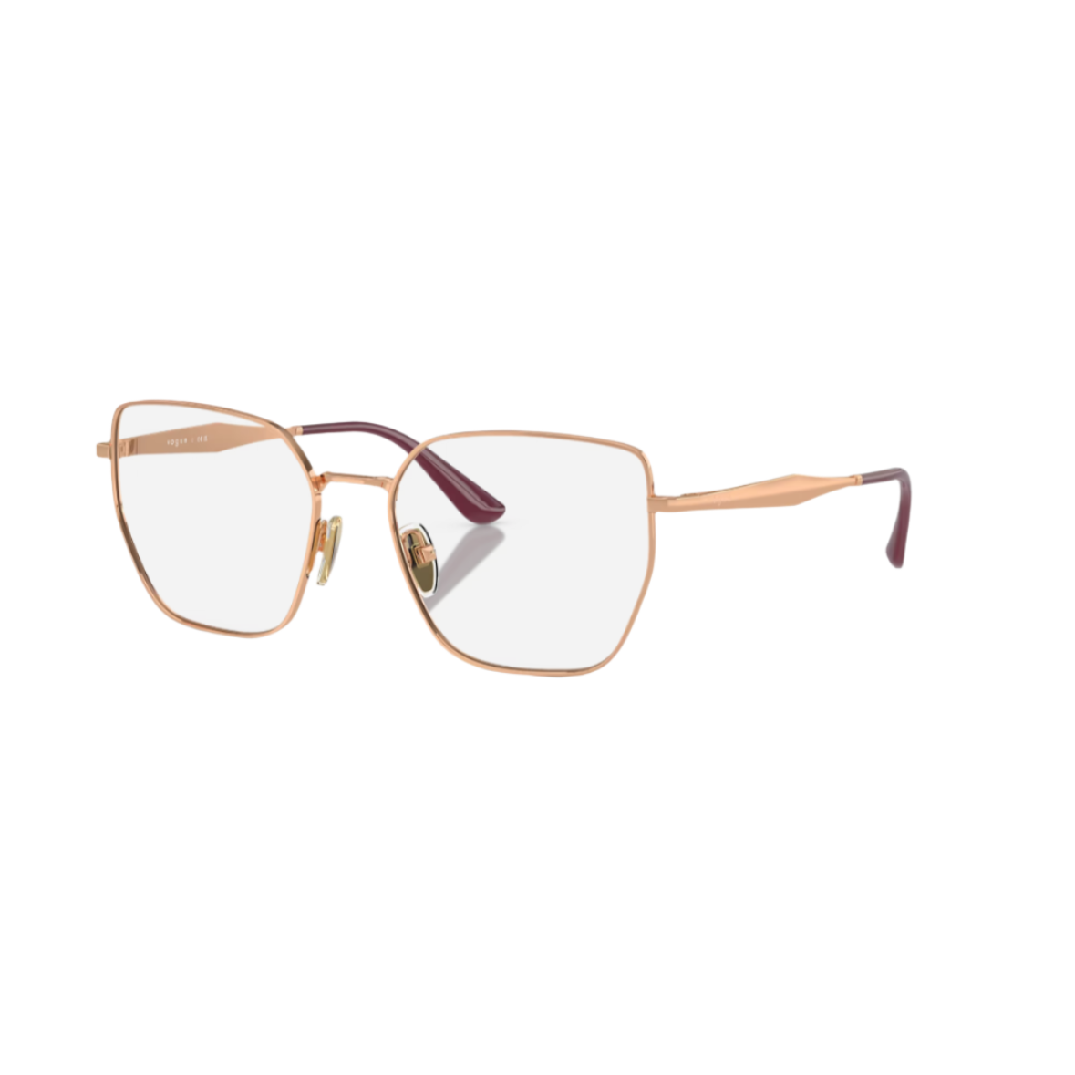 VOGUE 4283 - Xena Optic - Model Code: VO4283 5152 53-17 Frame shape: Irregular Front color: Rose Gold Frame material: Metal - Eyeglasses VOGUE 