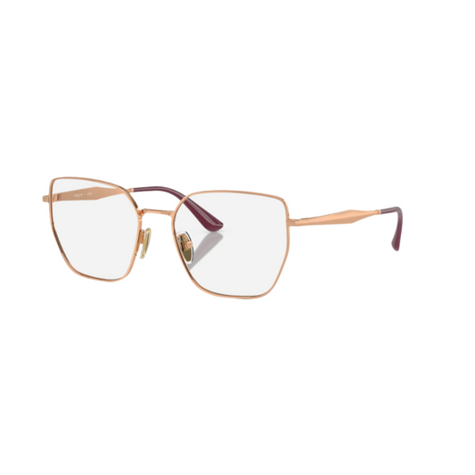 VOGUE 4283 - Xena Optic - Model Code: VO4283 5152 53-17 Frame shape: Irregular Front color: Rose Gold Frame material: Metal - Eyeglasses VOGUE 
