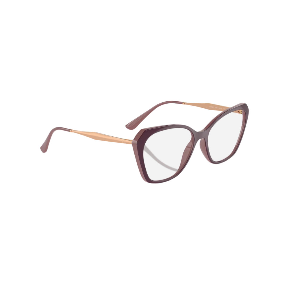 VOGUE 5522 - Xena Optic - Model Code: VO5522 3100 52-16 Frame shape: Irregular Front color: Top Red Purple/full Old Pink Frame material: Injected - Eyeglasses VOGUE 