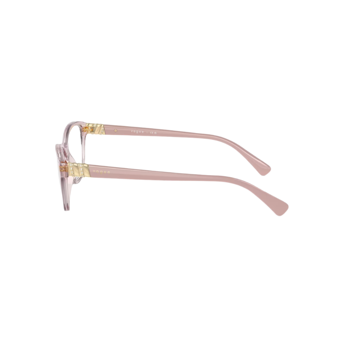 VOGUE 5516 - Xena Optic - Model Code: VO5516B 2942 53-16 Frame shape: Cat eye Front color: Transparent Pink Frame material: Nylon - Eyeglasses VOGUE 
