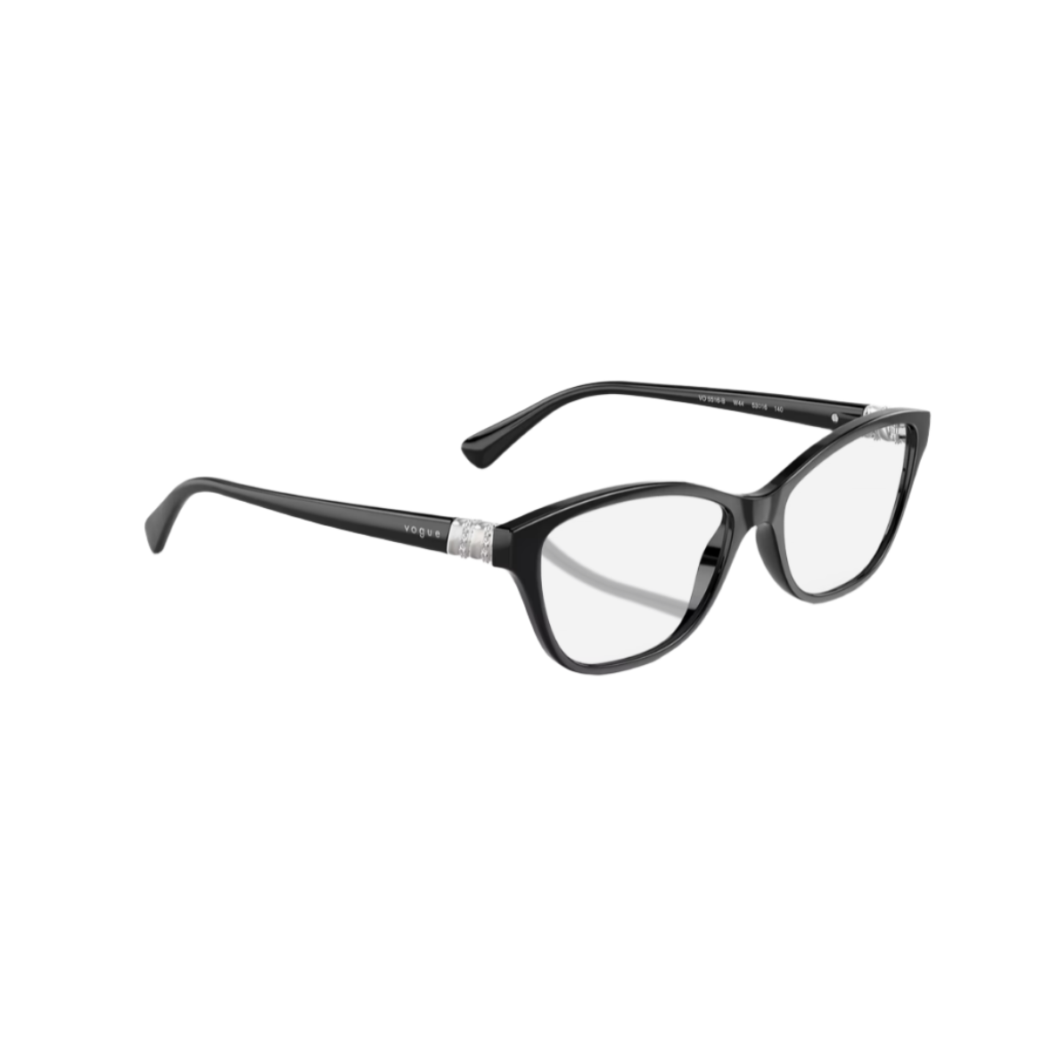 VOGUE 5516 - Xena Optic - Model Code: VO5516B W44 53-16 Frame shape: Cat eye Front color: Black Frame material: Nylon - Eyeglasses VOGUE 
