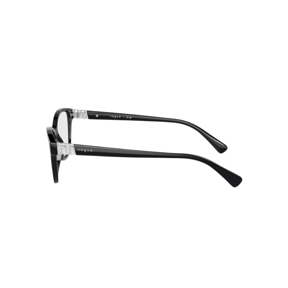 VOGUE 5516 - Xena Optic - Model Code: VO5516B W44 53-16 Frame shape: Cat eye Front color: Black Frame material: Nylon - Eyeglasses VOGUE 