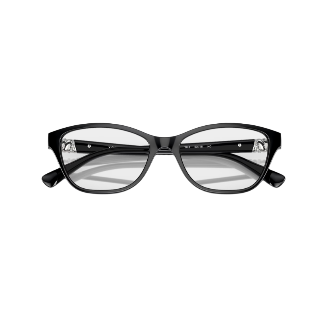 VOGUE 5516 - Xena Optic - Model Code: VO5516B W44 53-16 Frame shape: Cat eye Front color: Black Frame material: Nylon - Eyeglasses VOGUE 
