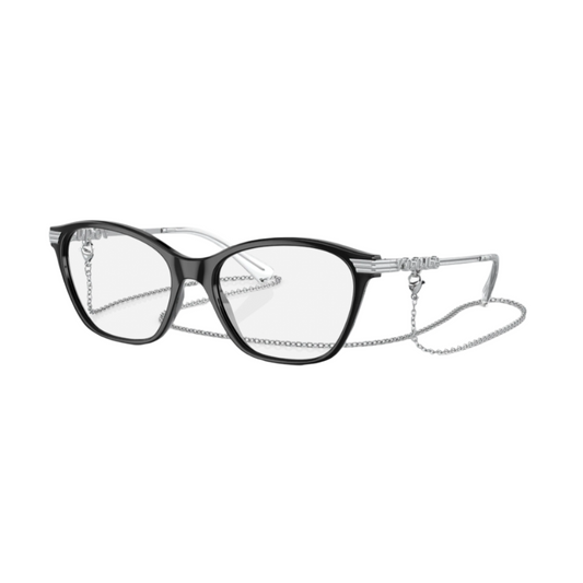 VOGUE 5461 - Xena Optic - Model Code: VO5461 W44 51-17 Frame shape: Cat Eye Front color: Black Lens color: Demo Lens Frame material: Nylon & Propionate - Eyeglasses VOGUE 