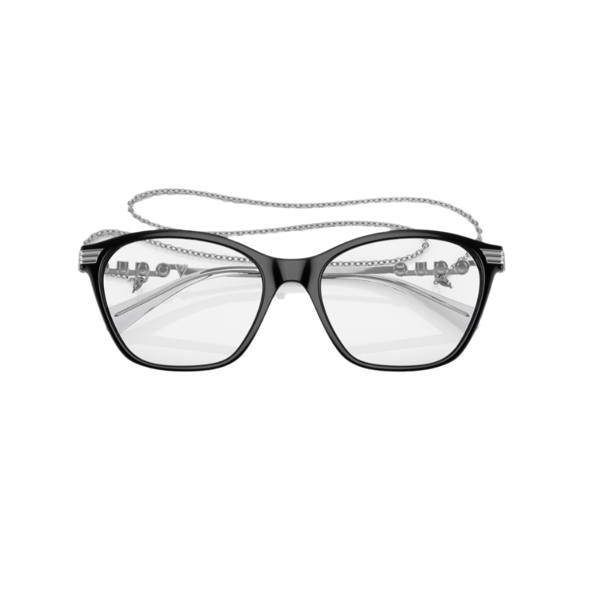 VOGUE 5461 - Xena Optic - Model Code: VO5461 W44 51-17 Frame shape: Cat Eye Front color: Black Lens color: Demo Lens Frame material: Nylon & Propionate - Eyeglasses VOGUE 
