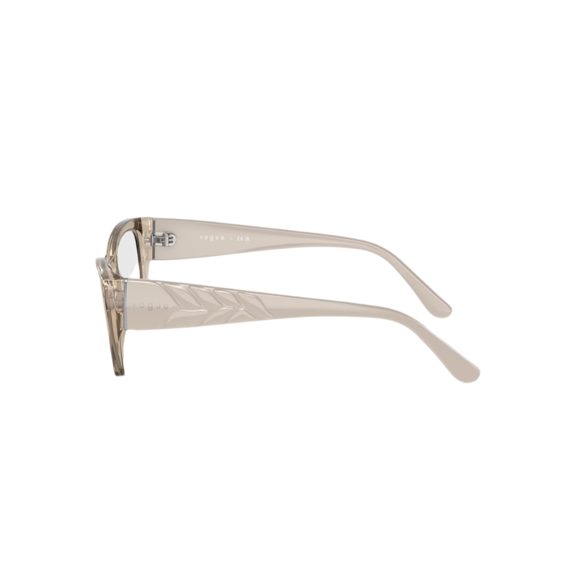 VOGUE 5483 - Xena Optic - Model Code: VO5483 2990 52 Frame shape: Cat Eye Front color: Transparent Light Brown Lens color: Demo Lens Frame material: Injected - Eyeglasses VOGUE 