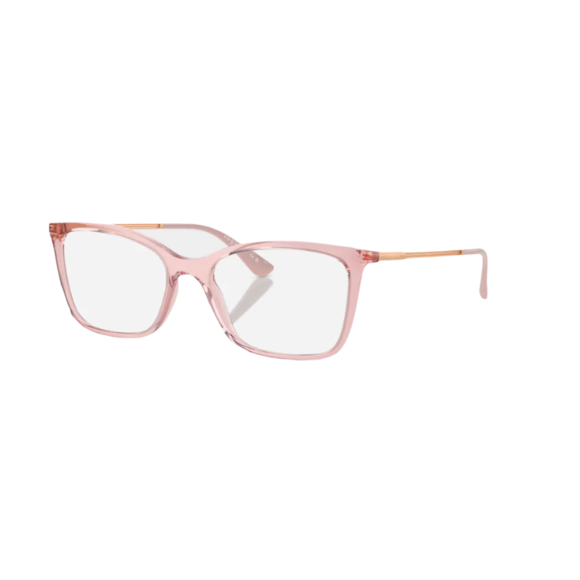 VOGUE 5563 - Xena Optic - Model Code: VO5563 2939 53-17 Frame shape: Cat eye Front color: Transparent Pink Lens color: Demo Lens Frame material: Metal - Eyeglasses VOGUE 