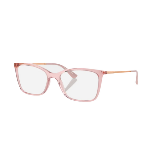 VOGUE 5563 - Xena Optic - Model Code: VO5563 2939 53-17 Frame shape: Cat eye Front color: Transparent Pink Lens color: Demo Lens Frame material: Metal - Eyeglasses VOGUE 