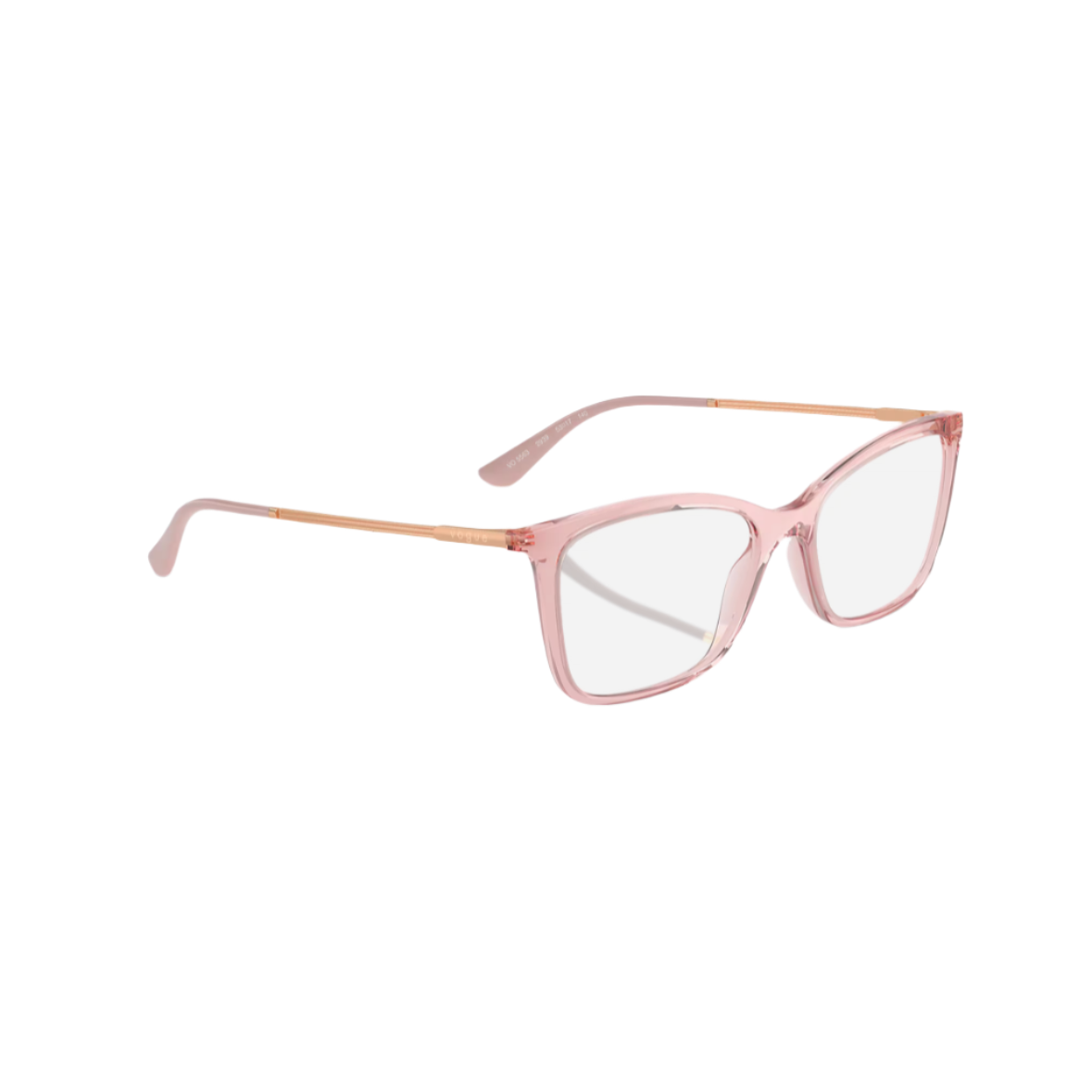 VOGUE 5563 - Xena Optic - Model Code: VO5563 2939 53-17 Frame shape: Cat eye Front color: Transparent Pink Lens color: Demo Lens Frame material: Metal - Eyeglasses VOGUE 