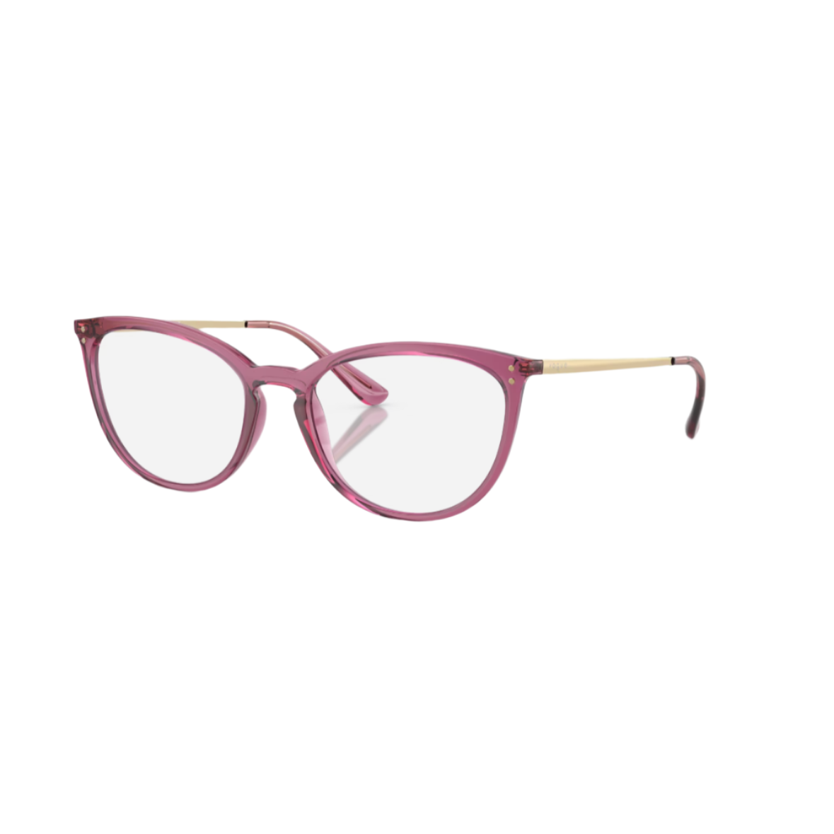 VOGUE 5276 - Xena Optic - Model Code: VO5276 2798 51-17 Frame shape: Cat Eye Front color: Transparent Cherry Lens color: Demo Lens Frame material: Nylon & Propionate - Eyeglasses VOGUE 