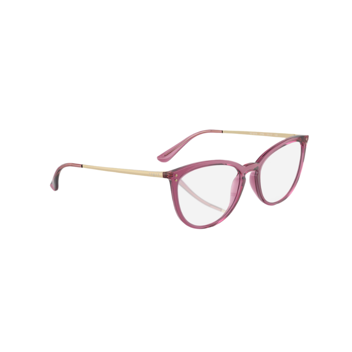 VOGUE 5276 - Xena Optic - Model Code: VO5276 2798 51-17 Frame shape: Cat Eye Front color: Transparent Cherry Lens color: Demo Lens Frame material: Nylon & Propionate - Eyeglasses VOGUE 