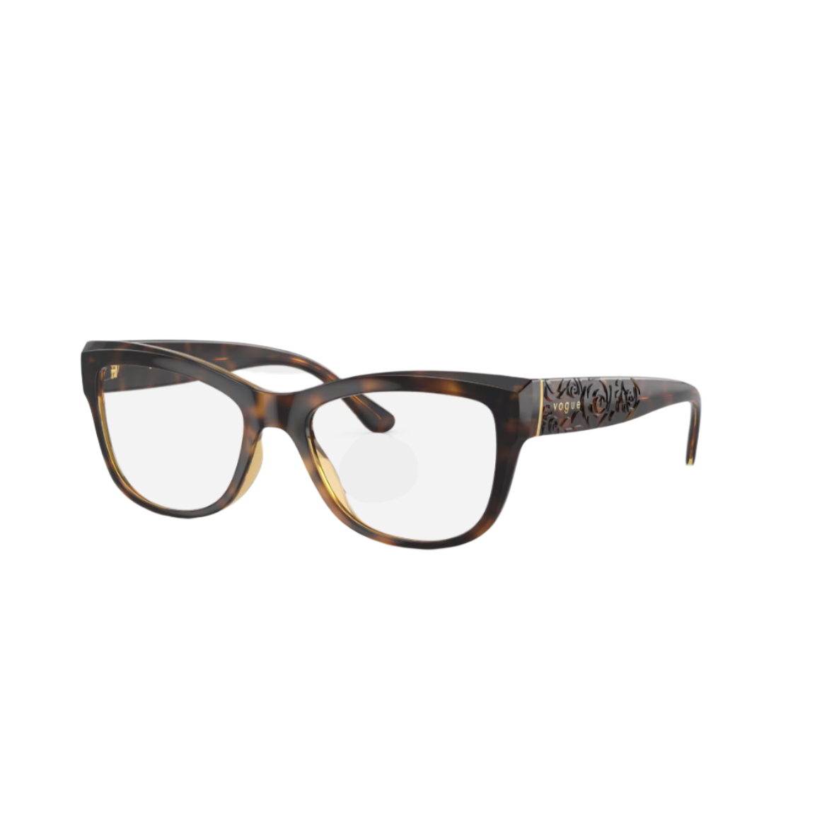 VOGUE 5528 - Xena Optic - Model Code: VO5528 W656 53-17 Frame shape: Cat Eye Front color: Dark Havana Frame material: Nylon - Eyeglasses VOGUE 