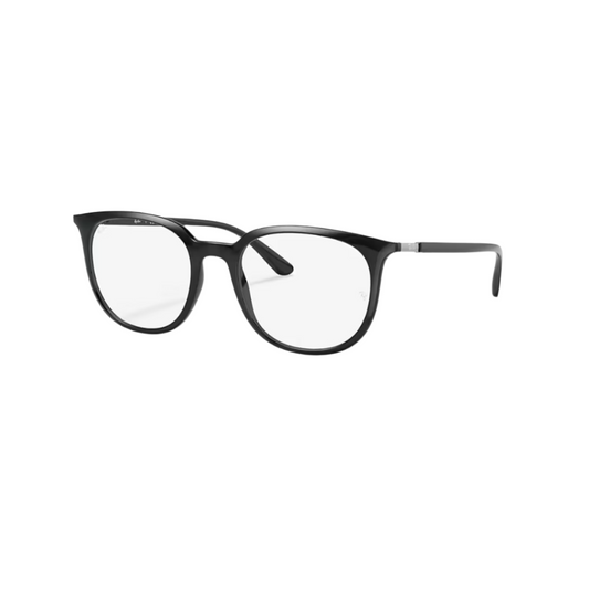 RAY BAN 7190 - Xena Optic - Model code RB7190 2000 51-19 Frame description: Frame Shape: Square Frame color: Polished Black Frame material: Injected Temple color: Black Lens information: Lens color: Clear Size: 51 19mm Lens height: 42.9mm Temple Length: 140m Face coverage: Face coverage: Petite Bridge & nose pads: High Bridge Fit - Eyeglasses Ray Ban 