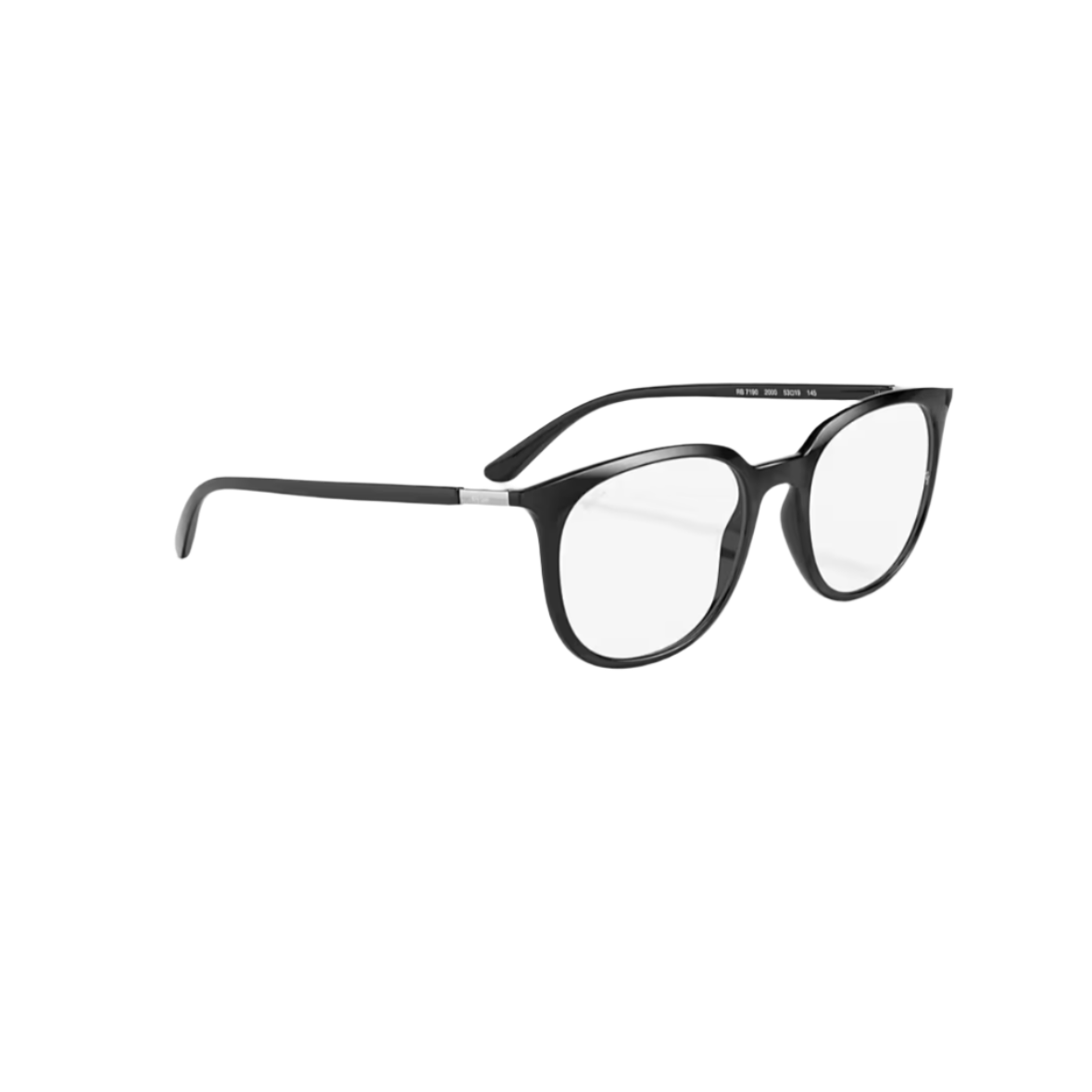 RAY BAN 7190 - Xena Optic - Model code RB7190 2000 51-19 Frame description: Frame Shape: Square Frame color: Polished Black Frame material: Injected Temple color: Black Lens information: Lens color: Clear Size: 51 19mm Lens height: 42.9mm Temple Length: 140m Face coverage: Face coverage: Petite Bridge & nose pads: High Bridge Fit - Eyeglasses Ray Ban 