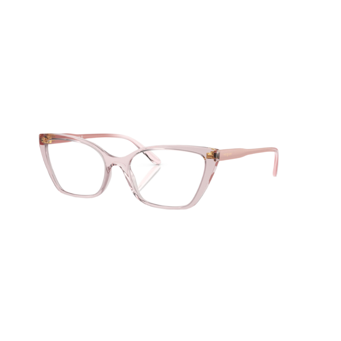 VOGUE 5519 - Xena Optic - Model Code: VO5519 2942 52-17 Frame shape: Cat Eye Front color: Transparent Pink Frame material: Nylon - Eyeglasses VOGUE 