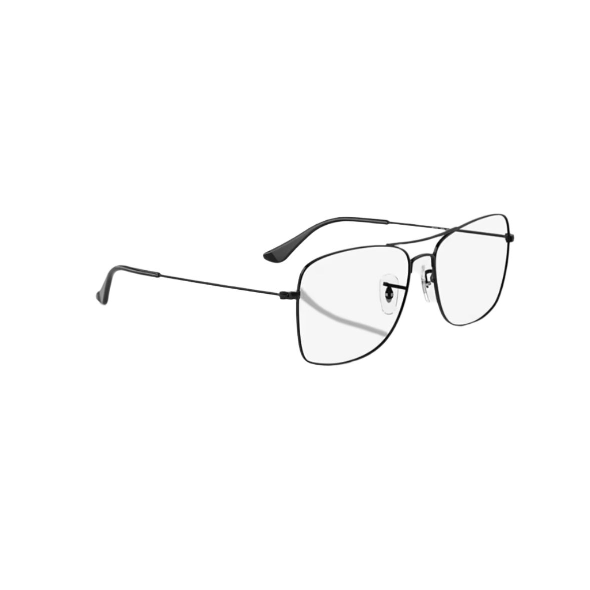RAY BAN 6498 - Xena Optic - MODEL CODE RX6498 2509 55-15 FRAME DESCRIPTION: FRAME SHAPE: Square FRAME COLOR: Polished Black FRAME MATERIAL: Metal TEMPLE COLOR: Black LENS INFORMATION: LENS COLOR: Clear PRODUCT DIMENSIONS: SIZE: 57 15mm LENS HEIGHT: 44.6mm TEMPLE LENGTH: 140mm FACE COVERAGE: FACE COVERAGE: Standard BRIDGE & NOSEPADS: Adjustable Nose Pads - Eyeglasses Ray Ban 