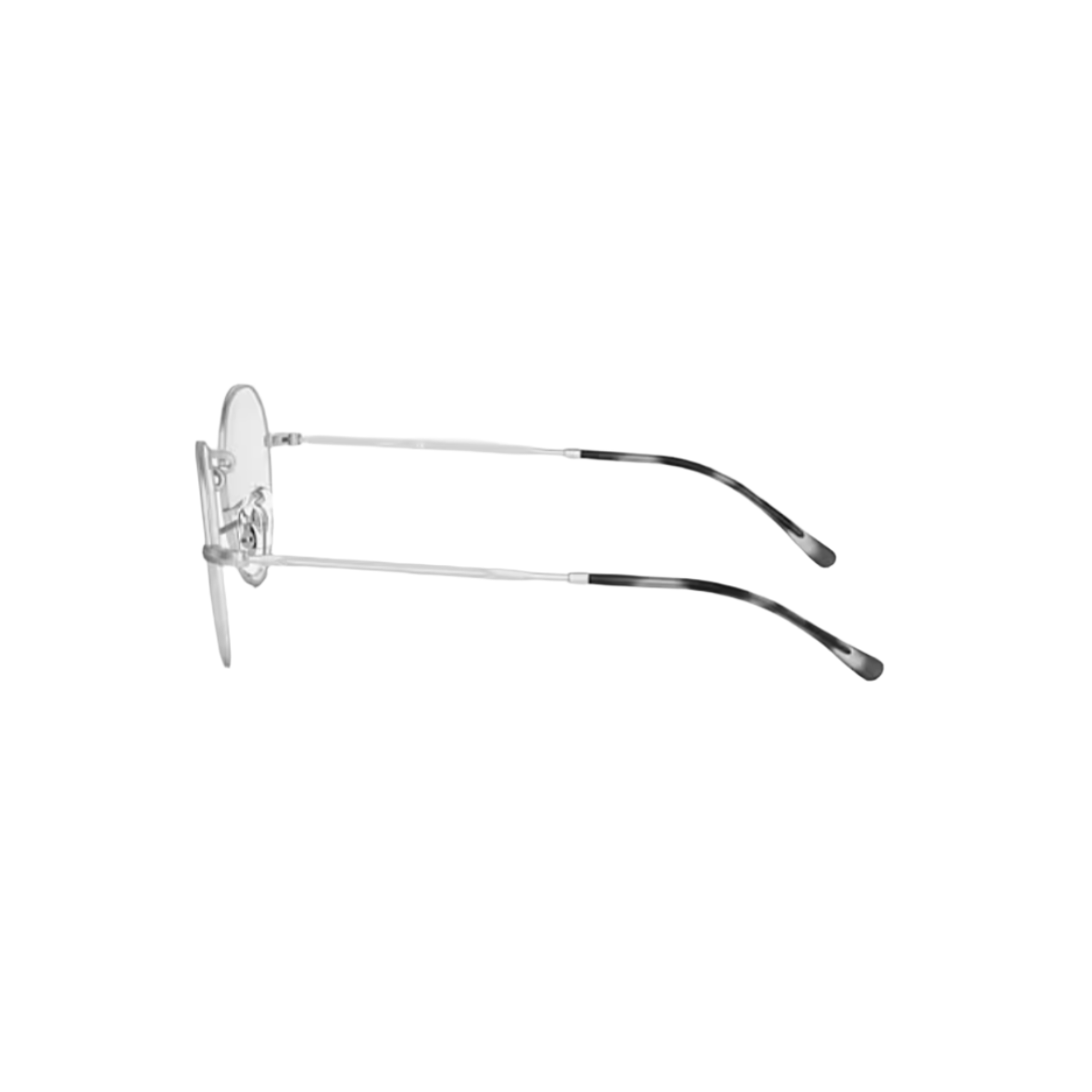 RAY BAN 3582 - Xena Optic - MODEL CODE RB3582V 2538 51-20 FRAME DESCRIPTION: FRAME SHAPE: Phantos FRAME COLOR: Matte Silver FRAME MATERIAL: Metal TEMPLE COLOR: Silver LENS INFORMATION: LENS COLOR: Clear PRODUCT DIMENSIONS: SIZE: 49 20mm LENS HEIGHT: 46.1mm TEMPLE LENGTH: 140mm FACE COVERAGE: FACE COVERAGE: Petite GEOFIT: Adjustable Nose Pads - Eyeglasses Ray Ban 