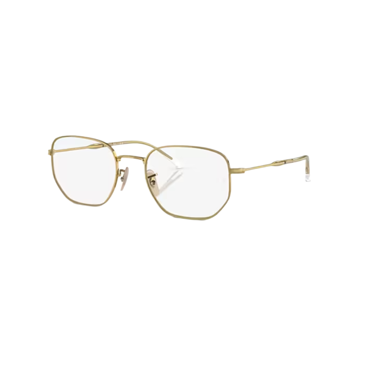 RAY BAN 6496 - Xena Optic - MODEL CODE RX6496 2500 51-20 FRAME DESCRIPTION: FRAME SHAPE: Irregular FRAME COLOR: Polished Arista Gold FRAME MATERIAL: Metal TEMPLE COLOR: Arista Gold LENS INFORMATION: LENS COLOR: Clear PRODUCT DIMENSIONS: SIZE: 53 20mm LENS HEIGHT: 41.5mm TEMPLE LENGTH: 145mm FACE COVERAGE: FACE COVERAGE: Petite - Eyeglasses Ray Ban 