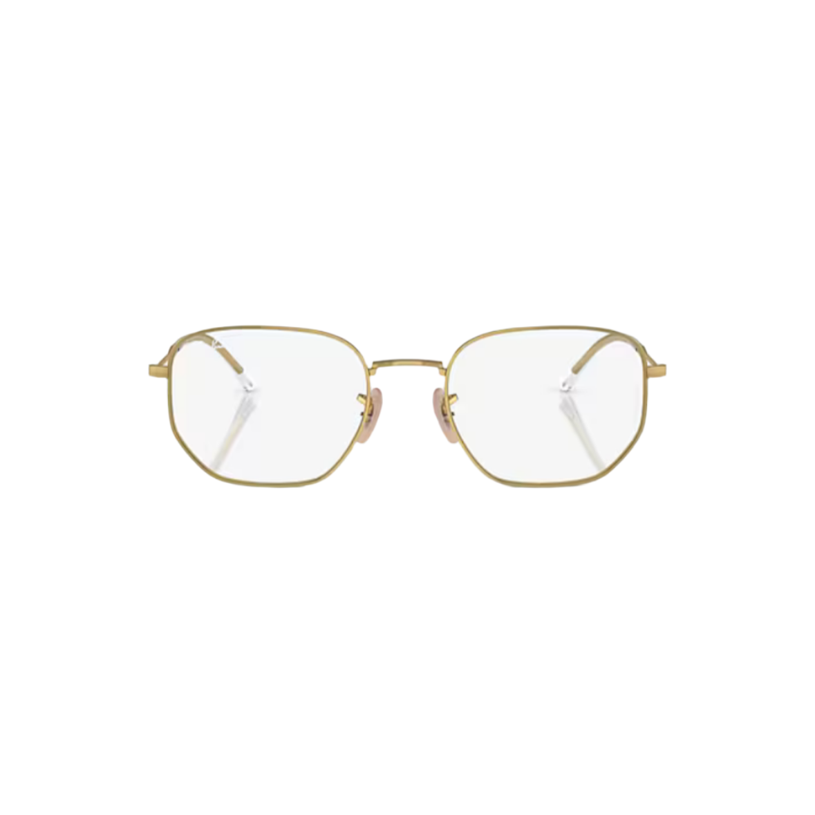 RAY BAN 6496 - Xena Optic - MODEL CODE RX6496 2500 51-20 FRAME DESCRIPTION: FRAME SHAPE: Irregular FRAME COLOR: Polished Arista Gold FRAME MATERIAL: Metal TEMPLE COLOR: Arista Gold LENS INFORMATION: LENS COLOR: Clear PRODUCT DIMENSIONS: SIZE: 53 20mm LENS HEIGHT: 41.5mm TEMPLE LENGTH: 145mm FACE COVERAGE: FACE COVERAGE: Petite - Eyeglasses Ray Ban 