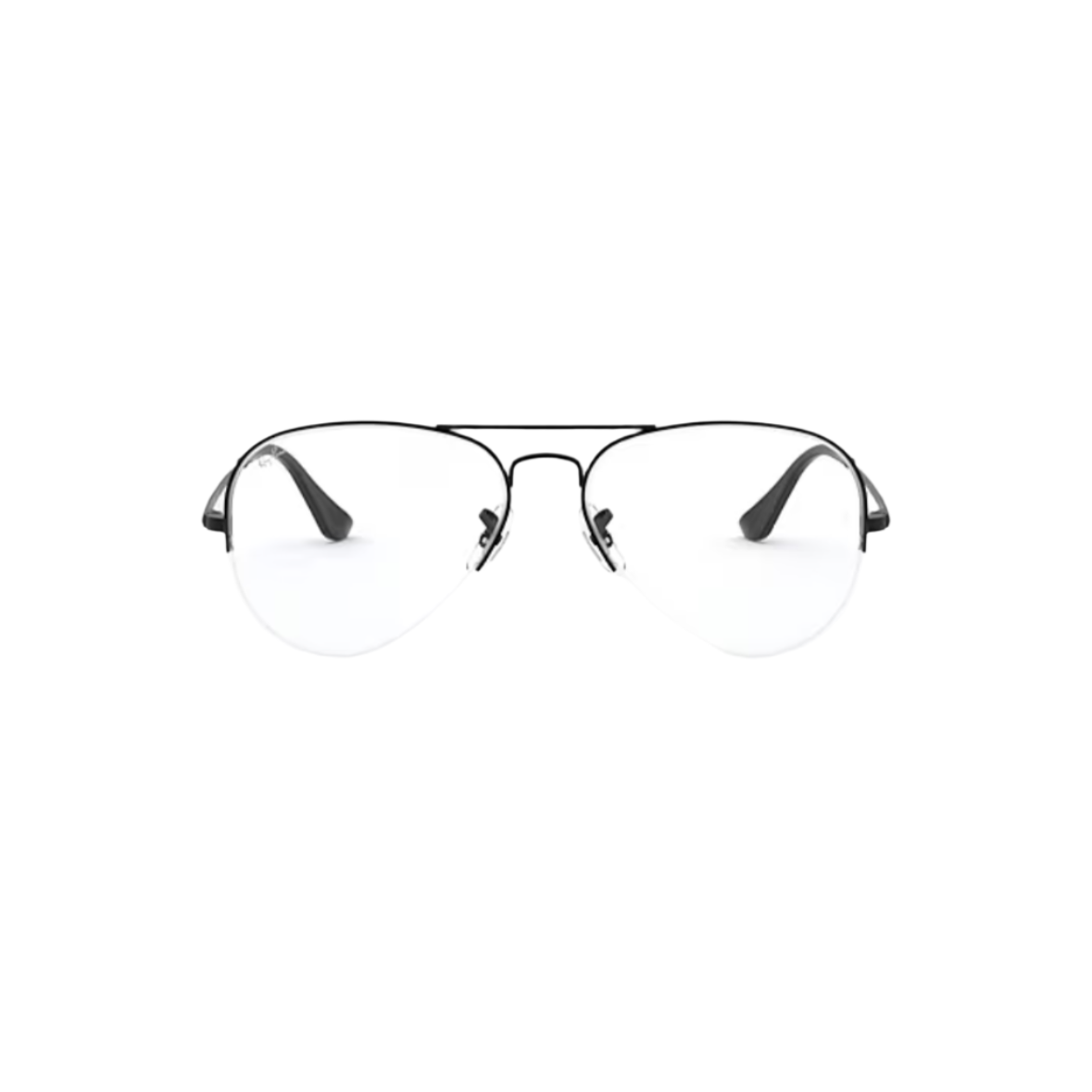 RAY BAN 6589 - Xena Optic - MODEL CODE RB6589 2503 59-15 FRAME DESCRIPTION: FRAME SHAPE: Pilot FRAME COLOR: Polished Black FRAME MATERIAL: Metal TEMPLE COLOR: Black LENS INFORMATION: LENS COLOR: Clear PRODUCT DIMENSIONS: SIZE: 59 15mm LENS HEIGHT: 51.4mm TEMPLE LENGTH: 140mm FACE COVERAGE: FACE COVERAGE: Standard GEOFIT: Universal Fit - Eyeglasses Ray Ban 