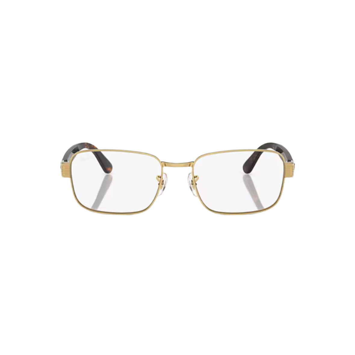 RAY BAN 6529 - Xena Optic - Model code RB6529 2500 56-18 Frame description: Frame Shape: Pillow Frame color: Polished Arista Gold Frame material: Metal Temple color: Havana Lens information: Lens color: Clear Product dimensions: SIZE: 56 18mm Lens height: 41mm Temple Length: 145mm Face coverage: face coverage: Standard Bridge & nosepads: Adjustable Nose Pads - Eyeglasses Ray Ban 