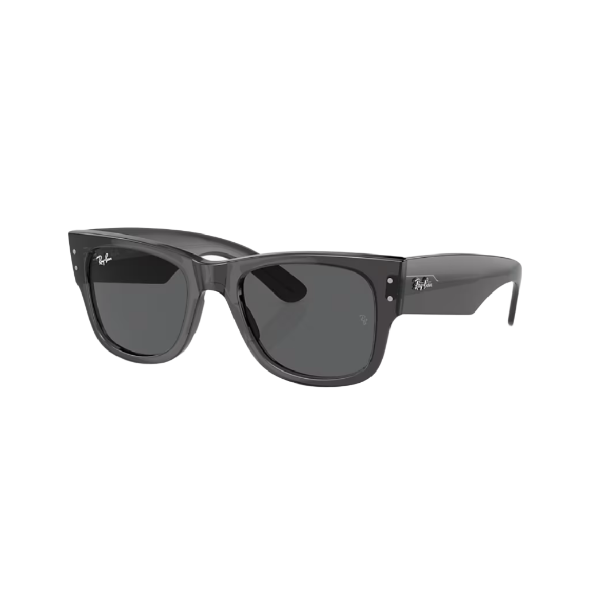 RAY BAN 0840 - Xena Optic - Frame description Frame Shape: Square Frame color: Polished Transparent Black Frame material: Propionate Temple color: Transparent Black Lens information Lens color: Dark Grey Treatment: Solid Color Product dimensions Hinge to hinge: 131mm Lens height: 42.6mm Bridge width: 51 21mm Temple Length: 145mm Fitting Fitting: Regular Geofit: High Bridge Fit - Sunglasses Ray Ban 