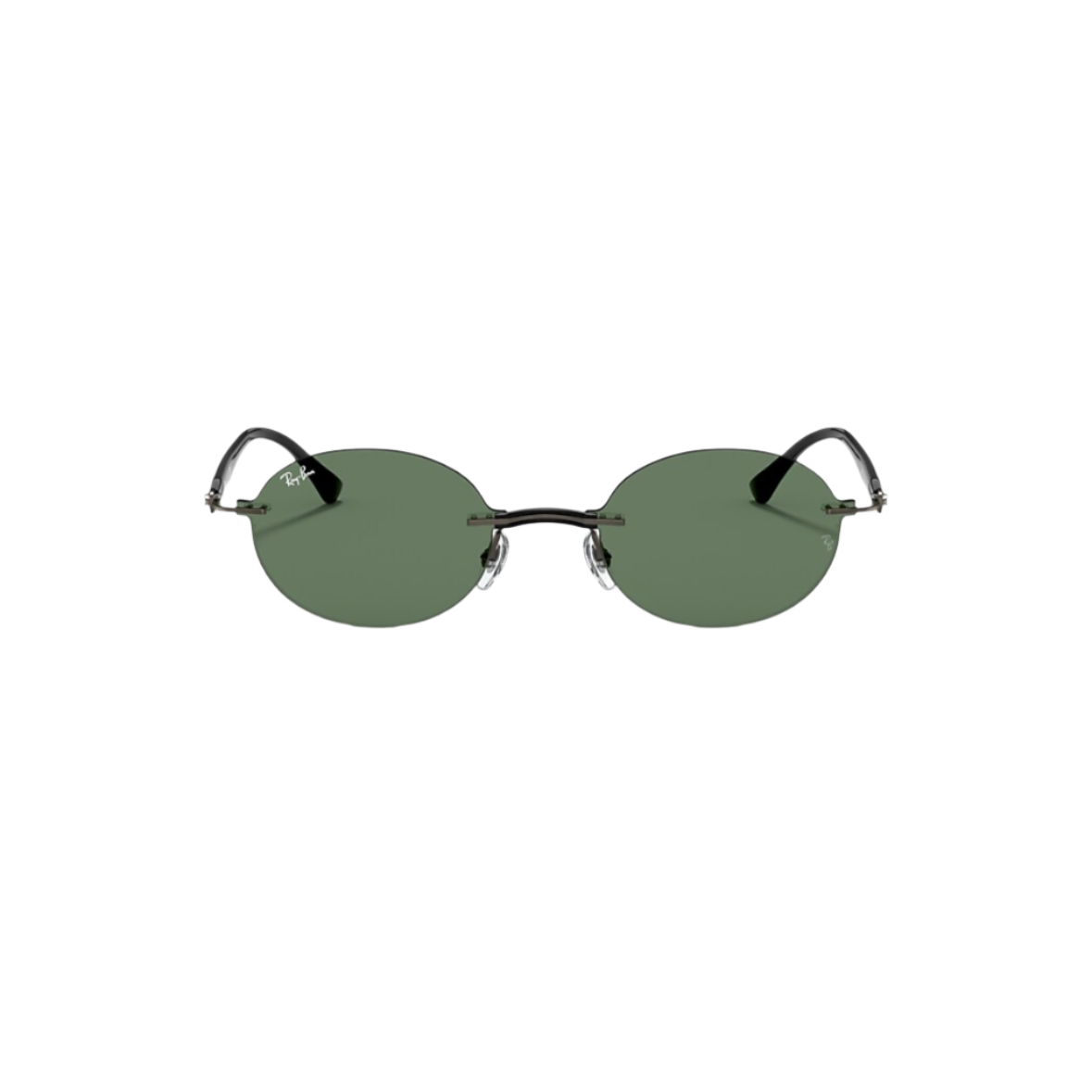 RAYBAN 8060 - Xena Optic - Frame description Frame Shape: Oval Frame color: Matte Gunmetal Frame material: Titanium Temple color: Gunmetal Lens information Lens color: Green Treatment: Solid Color Product dimensions Hinge to hinge: 133mm Lens height: 37.5mm Bridge width: 54 15mm Temple Length: 140mm Fitting Fitting: Narrow Geofit: High Bridge Fit - Sunglasses Ray Ban 
