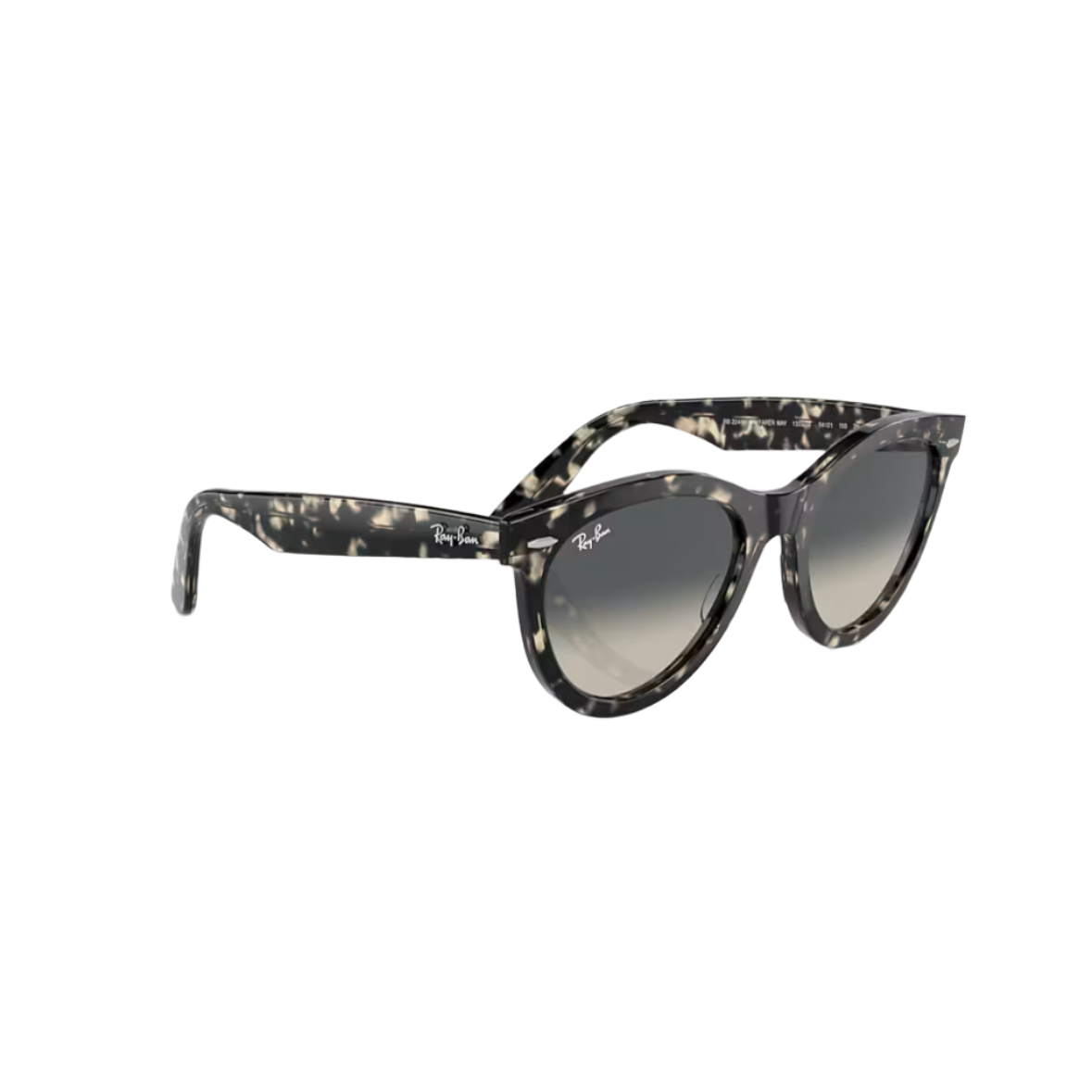 RAY BAN 2241 - Xena Optic - Frame description Frame Shape: Round Frame color: Polished Grey Havana Frame material: Propionate Temple color: Grey Havana Lens information Lens color: Grey Treatment: Gradient Product dimensions Hinge to hinge: 133mm Lens height: 44.3mm Bridge width: 51 21mm Temple Length: 150mm Fitting Fitting: Wide Geofit: High Bridge Fit - Sunglasses Ray Ban 