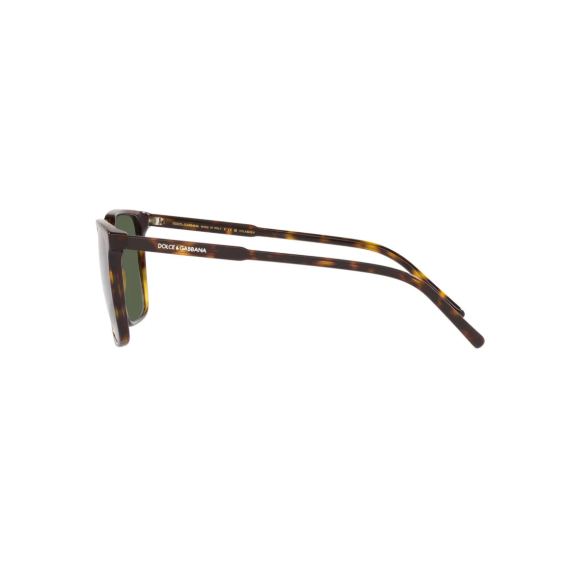 DOLCE AND GABBANA 4424-P - Xena Optic - Frame Shape: Square Frame color: Havana tortoise Front Material: Acetate Lens material: Cr39 Temples material: Acetate Lens Type : Polarized Lens color: Dark green polarized - Sunglasses DOLCE AND GABBANA 